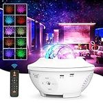 Galaxy Projector Star Projector Light Ocean Wave LED Night Light for Kids Night Light for Bedroom with Music Bluetooth Speaker Timer Birthday Gifts for Baby Adults Home Room Decor