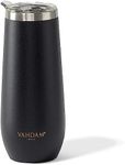 VAHDAM, Caper Stainless Steel Tumbler (270ml) Black | Vacuum Insulated, Double Wall, Sweat-Proof Sipper with Lid for Hot and Cold Drinks | Coffee Mug