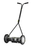 Earthwise 1715-16EW Push Reel Mower, Gray/Silver/Green, 16", 7-Blade