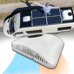 RV Rooftop Air Conditioner with Heat 10000BTU 12 Volt, 12V Campervan Rooftop AC Unit APU AC, Low Profile 12 Volt Air Conditioner for Van,Campers,Bus,Caravan,Trailers & Motorhome