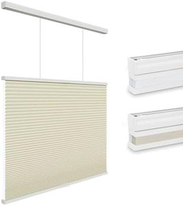 Changshade Top Down Bottom Up Light Filtering Cellular Shades, Cordless Honeycomb Blinds for Windows, for Soft Glow & Daytime Privacy, Thermal Insulated,29" W*50" H,Beige