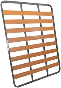MUEBLIX.COM | Somier Eco para Cama 135x 190 cm | Somier Sin Patas | Láminas Madera de Chopo de 9 cm y Estructura de Tubos de Acero | Útil para Camas Nido o Camas Individuales