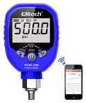 Elitech PGW-500 Wireless Digital Pressure Gauge HVAC IP65 Waterproof -14.5-500 PSI 1/8 NPT