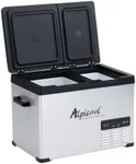 Alpicool CHS45 Dual Temperature Control 12 Volt Refrigerator 33 Quart Portable Car Fridge Freezer (-4°F~68°F) for Truck, RV, Boat, Camping and Travel