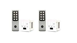 Dott Systems Plastic Cube 2.1 Modular Remote Control 6A One-Way Wireless Smart Switch for 2 Lights and 1 Fan (White)