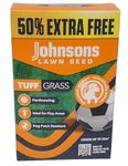 "Johnsons TUFF Grass Lawn Seed - Hardwearing, Quick Grow Formula, Dog Patch Resistant, Ideal for Family Yards and Play Areas - Covers up to 26m² - 50% Extra Free"