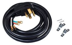 AcuPwr A143010 4-Wire Dryer Cable Power Cord 10' with Safe Power Coating Technology Comes with VoltConnect Hardware Kit