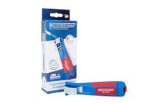 WEICON Cable Stripper No. 8-27 | Multi Stripping Knife/Tool | with Adjustable Cutting Depth | for All Common Round Cables | Working Range 8-28 mm Ø