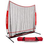 PowerNet Baseball Softball 7x7 Full Mouth Net | 2022 | Larger Mouth to Provide a Bigger Target