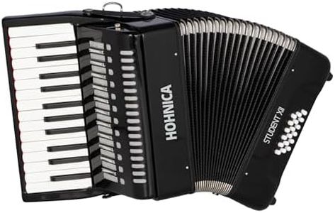 Hohner 44 Key Student XII Piano Accordion (Black)