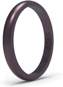 Enso Rings Halo Legends Silicone Ring – Stackable Multi Color Unisex Wedding Engagement Band – Thin Minimalist Band – 2.54mm Wide, 1.5mm Thick (Siren, 5)