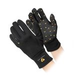 Shires Aubrion Patterson Winter Gloves in Black - Ladies Medium, Black