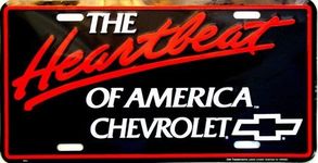 Chevy Heartbeat of America License PlateL8