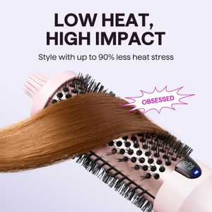 Wavytalk 38mm Thermal Hair Brush – Pink