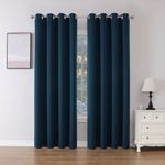 Joydeco Blackout Curtains 2 Panels, Black Out Curtains 84 Inches Long, Room Darkening Grommet Curtains for Bedroom Living Room Windows (W52 x L84 Inch, Navy Blue)