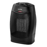 Warmlite WL44005 Ceramic Fan Heater with 2 Heat Settings, Overheat Protection, 1500W, Black