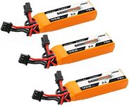 CNHL 450mAh 2S Lipo Battery 7.6V High Voltage lipo Battery 70C with XT30 Plug for Emax Babyhawk RC Heli 250 Helicopter Axial SCX24 Trashcans Larva X Micro FPV Racing Drone Quadcopter(3 Packs)