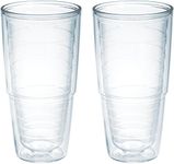 Tervis Tumbler, 24-Ounce, Clear, 2-Pack