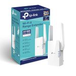 TP-Link AX1800 WiFi Extender Internet Booster RE605X-WiFi 6 Range Extender Covers up to 1500 Sq.ft and 25 Devices, Dual Band, Up to 1.8Gbps Speed, AP Mode w/Gigabit Port, APP Setup, OneMesh Compatible