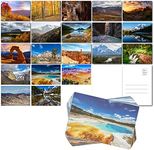 Pipilo Press Vintage National Park Postcards, Travel Postcards Bulk (6x4 In, 40 Pack)