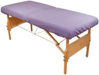 Body Linen Comfort Deluxe Flannel Massage Table Fitted Sheet. Premium Quality 100% Cotton Therapy Table Sheets. Elastic All Around for a Great Fit on Your Massage Bed - Color: Dahlia Purple