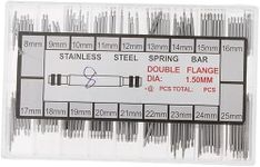 Practical DesignSilver Stainless Steel 8-25Mm Watches Band Spring Bars Strap Link Pins Repair - 144Pcs