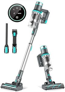 Belife Cordless Vacuum Cleaner, 38KPa/450W Stick Vacuum with 110000 RPM Brushless Motor, Up to 45mins Runtime, LED Display, 6 in 1 Lightweight Vacuum for HardFloor Carpet Car Pet Hair (Blue)