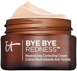 IT Cosmetics Bye Bye Redness Full Coverage Color Correcting Cream (Porcelain Beige) - Redness Neutralizing Tinted Face Moisturizer, 12HR Hydration, Hyaluronic Acid, Colloidal Oatmeal - 0.37 fl oz