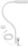 Reliable UberLight Flex 3100TL Task Light – LED Portable Desk Light with Clamp, USB Connection, 26.5” Flexible Gooseneck, 270° Rotational Head, 9 Light Settings, and up to 60,000 Hours of Use (White)