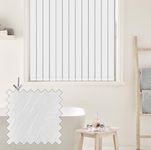 Vertical Blinds - Made to Measure - 89mm - Complete Blind - Pacific Fabric- WHITE (Up To 150cm(1500mm), Up To 240cm(2400mm))