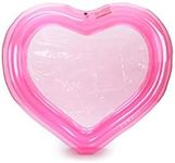 FUNBOY Giant Inflatable Luxury Clear Pink Heart Kiddie Pool, Year-Round Fun for Ball Pits, Swimming Pools, a Summer Pool Party and The Beach