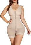 SHAPSHE Shapewear for Women Tummy Control Fajas Colombianas Post Surgery Compression Garment Butt Lifter Body Shaper, Tan, Medium