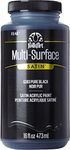 FolkArt 6383 Multi-Surface Satin Acrylic Paint in Assorted Colors, 16 oz, Pure Black