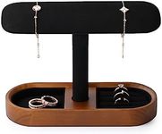 Woodten Black Watch Display Stand Watch Stand Jewelry Stand Suitable For Displaying Watches Bracelets Bangles Jewelry Display Stand(Black Watch Stand）)