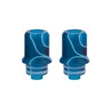 Innokin Zlide Drip Tip 510 Replacement Resin Drip Trip, for Innokin Zlide Vape Tank, 2ml Cartridge No Nicotine 2 Pack (Blue)