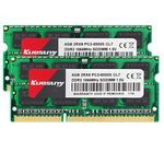 Kuesuny 8GB KIT(2X4GB) DDR3 1066MHz / 1067MHz Sodimm Ram PC3-8500 PC3-8500S 1.5V CL7 204 Pin 2RX8 Dual Rank Non-ECC Unbuffered Memory Ram Ideal for Notebook Laptop Upgrade