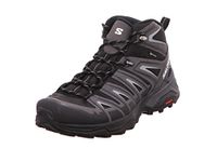 Salomon X Ultra Pioneer Mid Gore-Tex Waterproof Men's Outdoor Shoes, All weather, Secure foothold, and Stable & cushioned, Black, 9