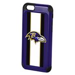 Forever Collectibles Dual Hybrid 2-Piece TPU Case for iPhone 6 - Retail Packaging - Baltimore Ravens