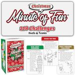Funwares Christmas Minute of Fun Game 218 Challenges - Minute to Win It Games for The Holidays - Kids, Adults, Teens, Families, Game Night, Christmas Party Games 2-12 Players