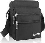 Men's Shoulder Bag Crossbody Bag Business Messenger Bag Multi Pockets Casual Chest Sling Bag with Zipper and Adjustable Strap for Working Shopping Business Travel Daily