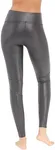 SPANX Faux Leather Moto Leggings Very Black 1X 27