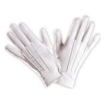 Short White Short Spandex & Velvet Gloves for Fancy Dress Costumes Accessory