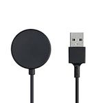 kwmobile USB Cable Charger Compatible with Samsung Galaxy Watch 4 / Watch 4 Classic/Watch 3 / Watch Active 2 Cable - Charging Cord for Smart Watch - Black