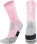 ELITE-N-TITLED BLUSH PINK Elite Sports/Casual/Work Socks for Running/Cycling/Basketball/Tradies