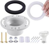 MENNTY RV Toilet Flange 3 '' Socketed & RV Toilet Seal Kit Fits for Dometic 300 310 320 RV Toilet Parts, Replaces Flange 385345892, Flush Seal 385311658, and Base Seal 385311652