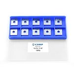 CDBP 12mm Square Carbide Inserts Cutters with 4 Cutting Edge 12×12×1.5mm-35° for Spoilboard Surfacing Router Bit, 10pcs