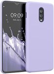 kwmobile Case Compatible with OnePlus 6T Case - TPU Silicone Phone Cover with Soft Finish - Light Lavender