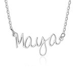 Gifterosity Personalized Name Necklace for Women Customized Engraving Names Pendant Necklace Jewelry Gifts for Girlfriend Mother Wife