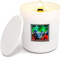 VAVERA Red Currant Wood Wick Candles That Crackle (11oz Matte White Jar w/lid) Soy, Vegan, Non-Toxic. Mothers Day Gifts for Mom. Hand-Crafted in USA.