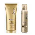 Dove- Derma Spa Summer Revived Self Tanning Body Lotion Fair to Medium 200ml With Dove Derma Spa Gradual Self-Tan Body Mousse Fair to Medium 150ml For Men And Women.